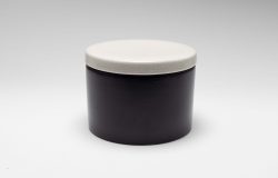 Pot à tabac blanc et noir