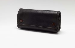 Blague 2 tabacs et 1 pipe cuir marron
