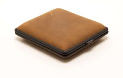 Etui à cigarettes cuir marron