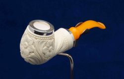 Reverse Calabash motifs floraux cerclage argent